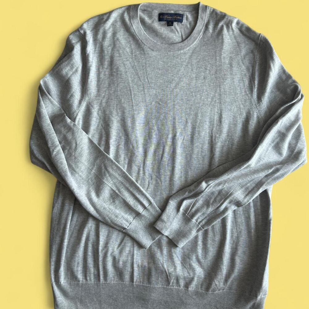 Brooks brothers gray merino sweater